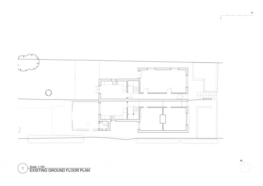 Existing ground floor plan Station Road