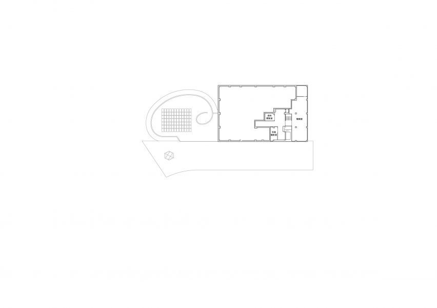 Third floor plan of Toyota City Museum by Shigeru Ban