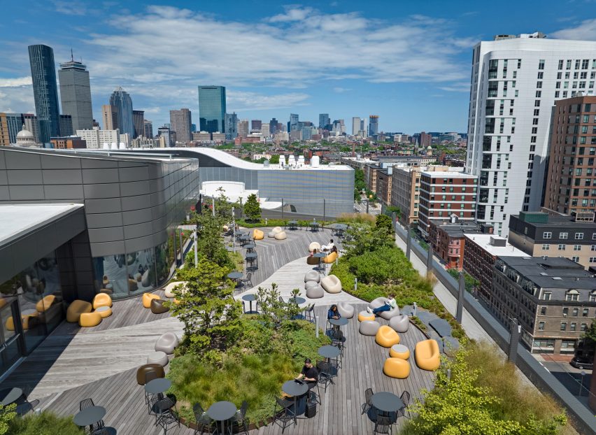 Education building at Northeastern University