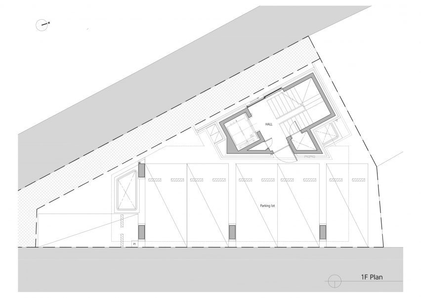 Plan of Fillome Building by Sosu Architects