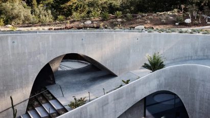 Arched concrete house California