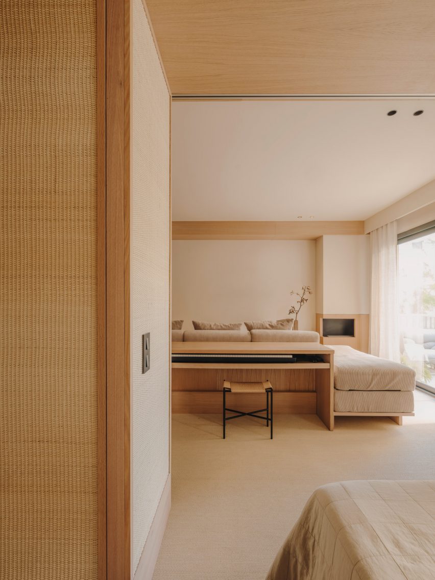 Bedroom opening out to living area
