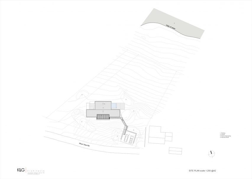 Plan of Hyette Riverview by KLG Architects