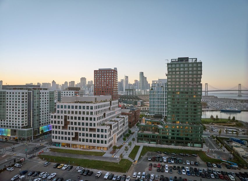 Office building in the evening