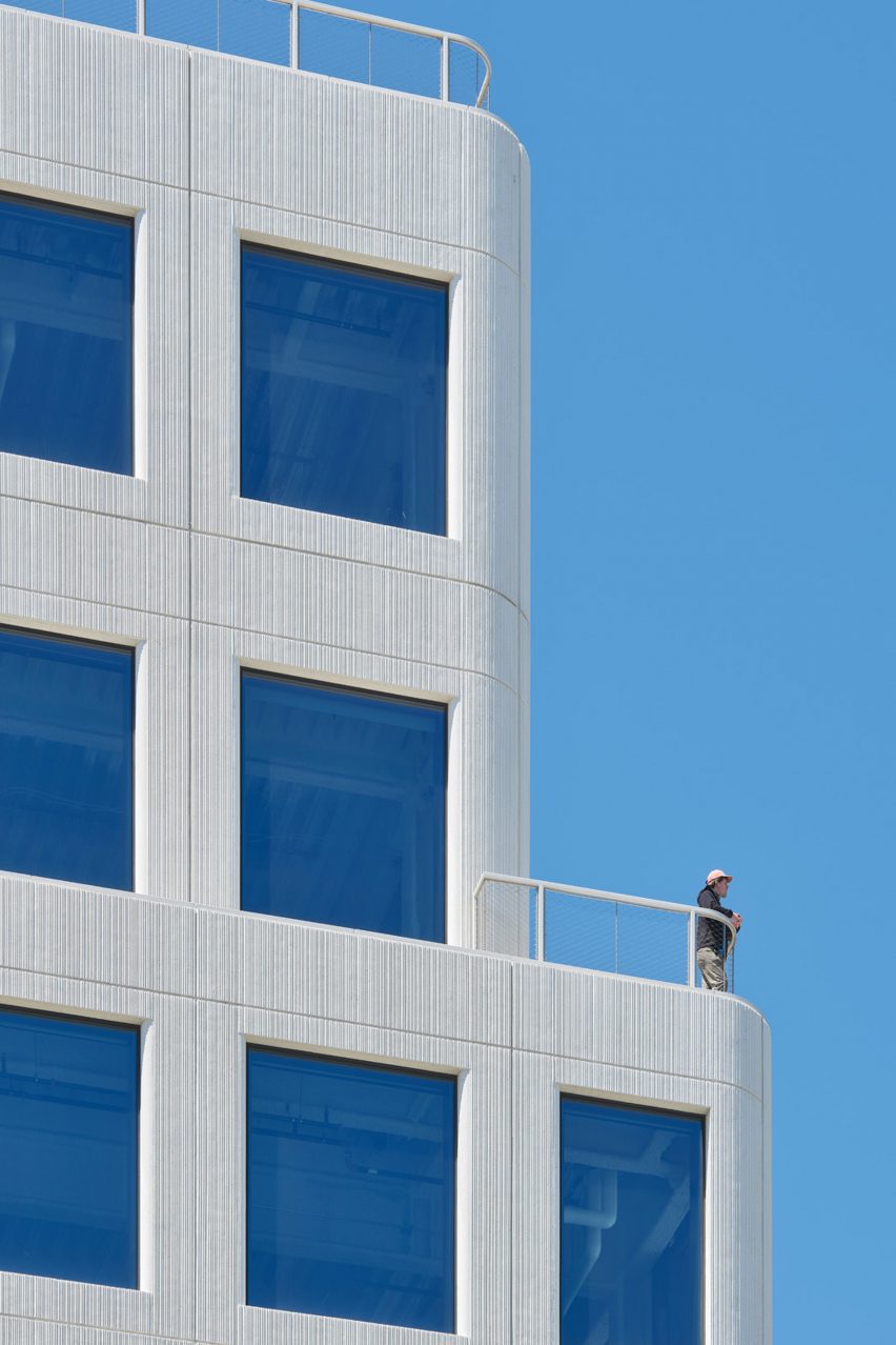 Person standing on balcony