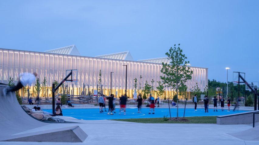 MJMA Architecture & Design marries wood and mesh for Canadian sports centre