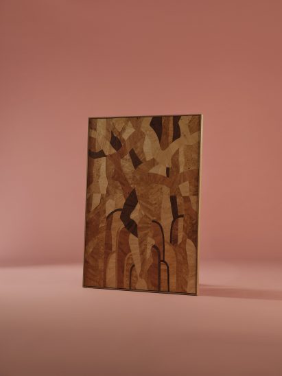 Mycelium screen displayed at Mycelium Muse exhibition at Design Miami.Paris