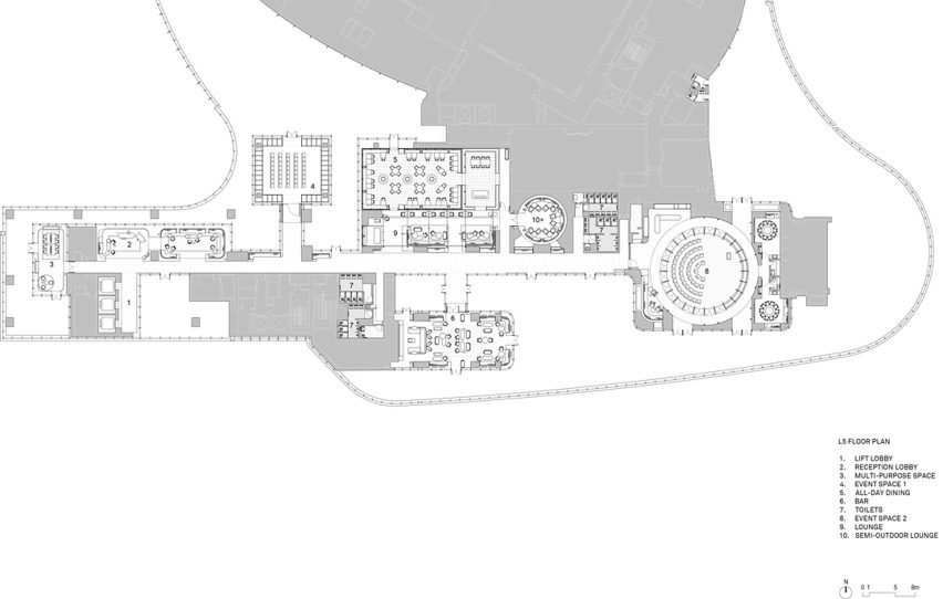Artyzen hotel Shanghai by Neri&Hu L5 floor plan