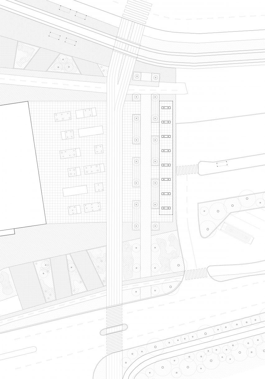 Site plan of No Time to Waste pavilion