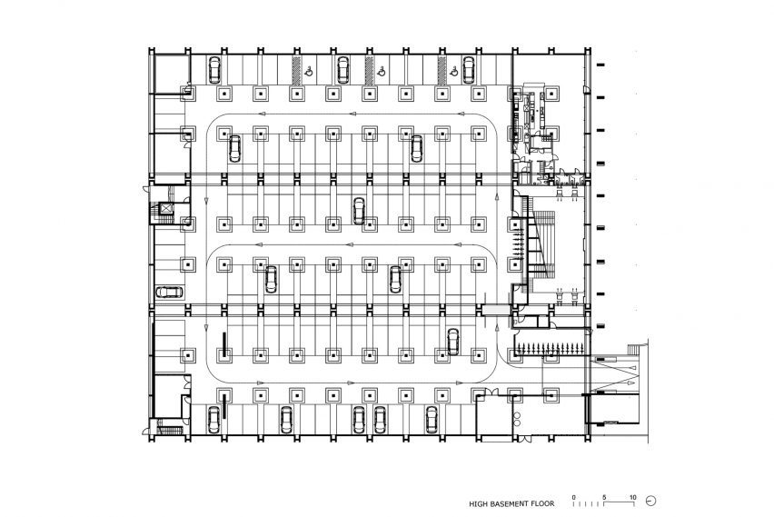 Plan of Mladinska Knjiga Printing House by OFIS Arhitekti