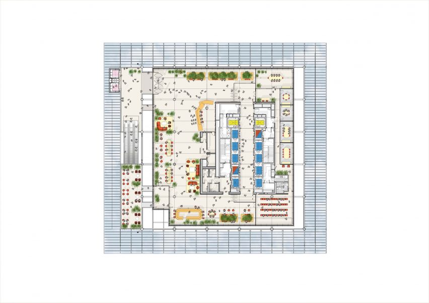 Floor plan of Paddington Square by Renzo Piano Building Workshop