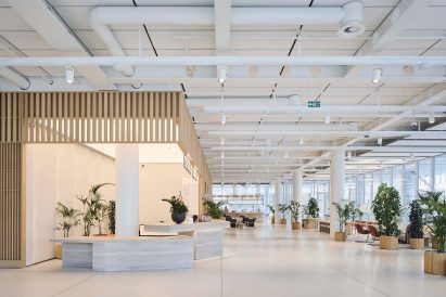 Office lobby interior
