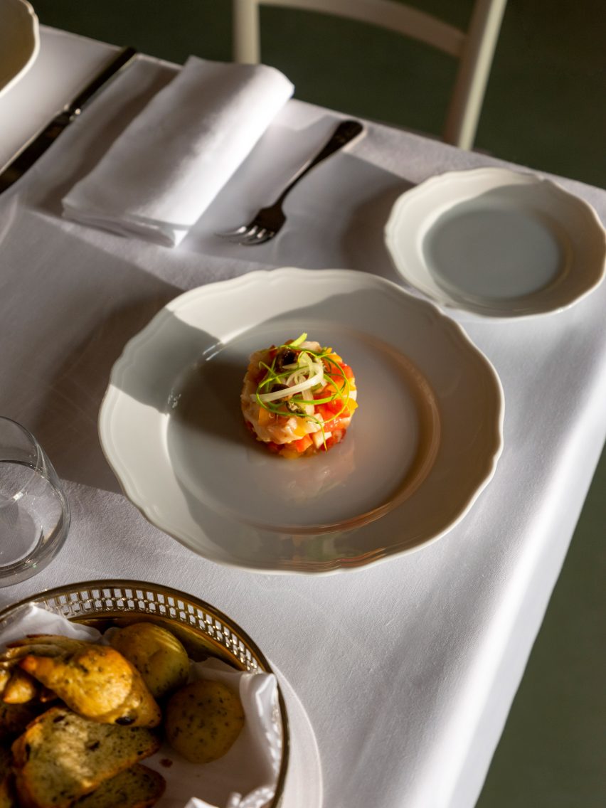 Restaurant at Palazzo Talia in Rome, Italy
