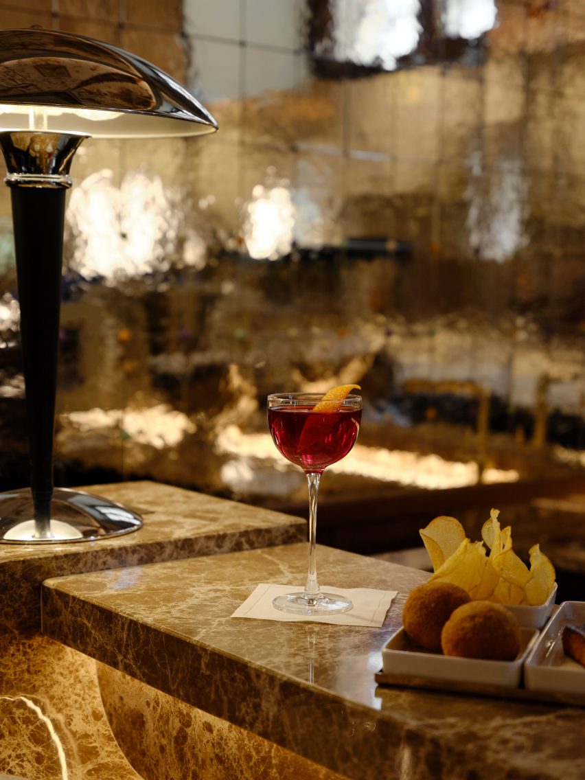 Bar at Palazzo Talia in Rome, Italy