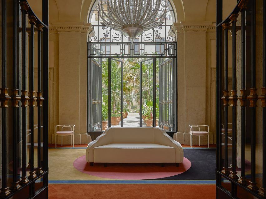 Lobby at Palazzo Talia by Luca Guadagnino
