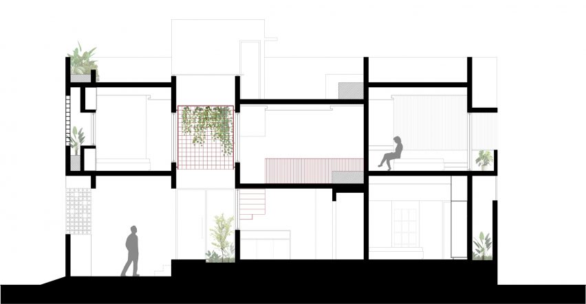 Section of Porous Adobe by Rahul Pudale Design