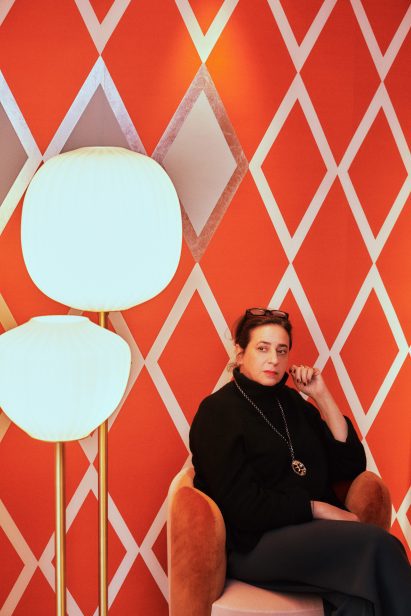 Portrait of architect and designer India Mahdavii