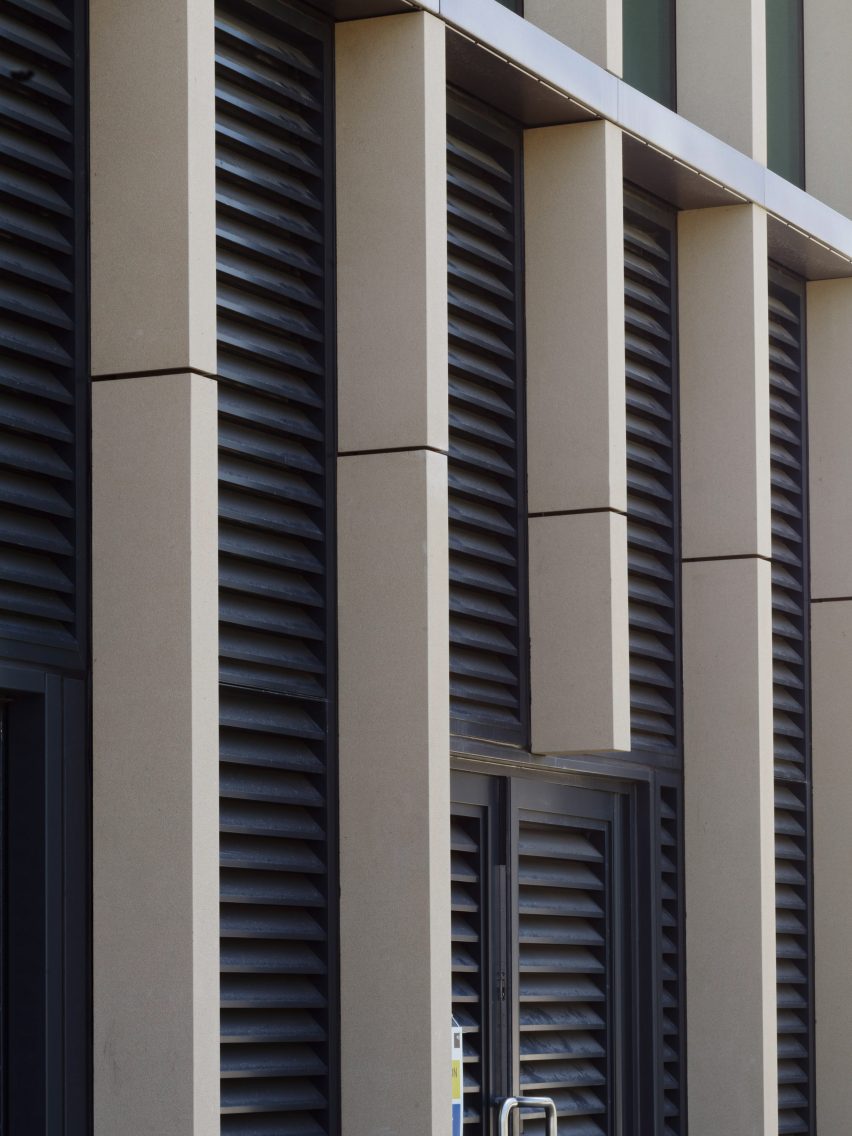Custom concrete facade at One City Park by Rieder