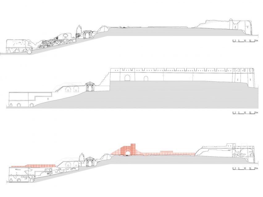 Elevation of Seddülbahir Fortress by KOOP Architects