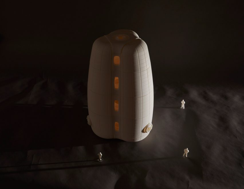 Model of SOM's Moon Village, photo by Lucas Blair Simpson