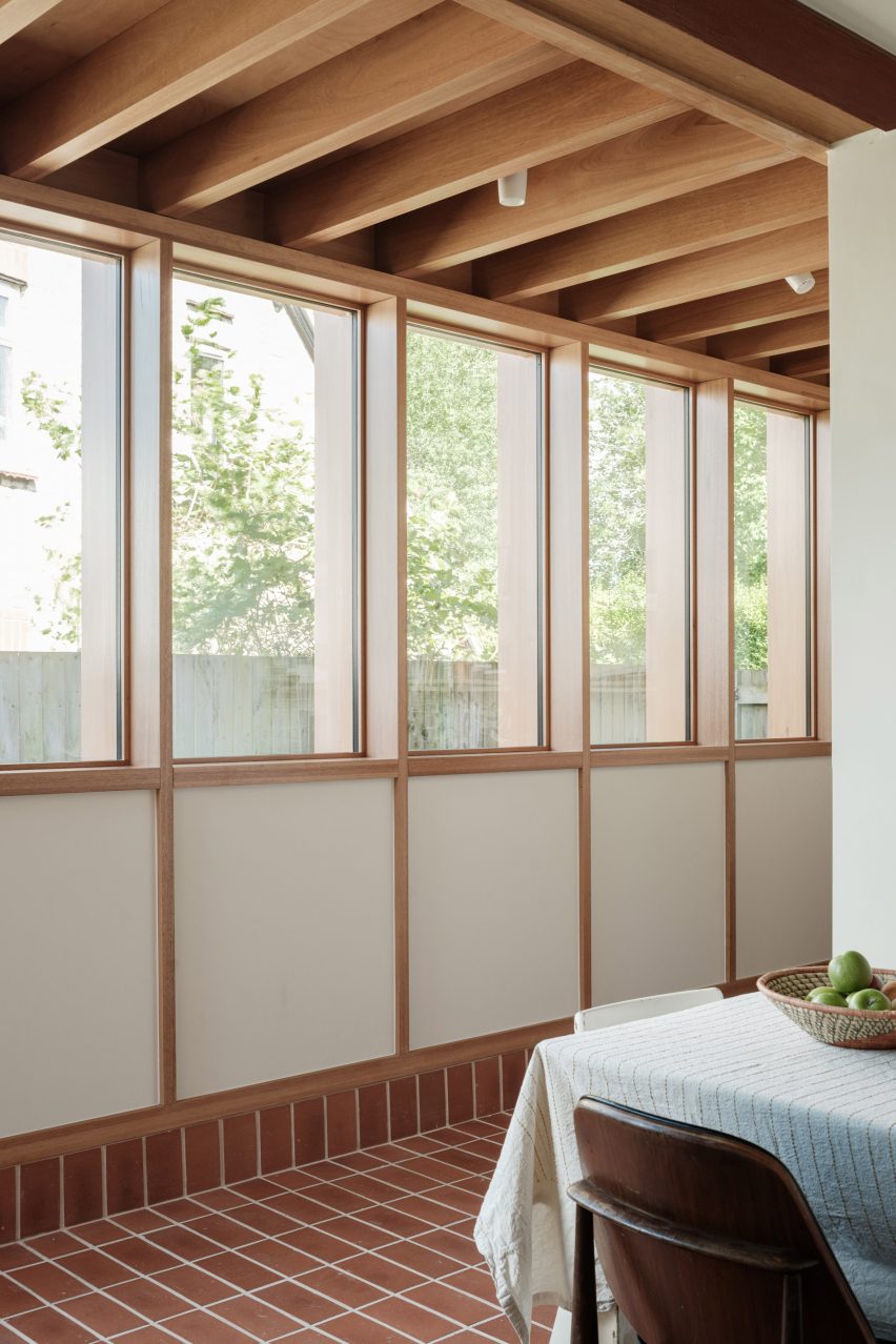 Wood framed glazing in Surrey extension