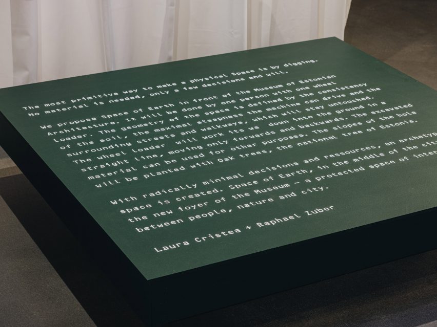 Exhibit at Resources for a Future exhibition at Tallinn Architecture Biennale 2024