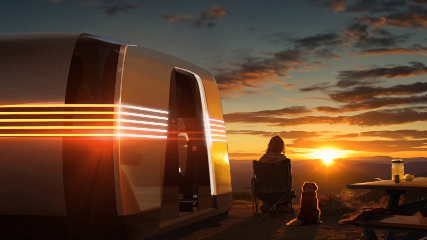 Tesla unveils retro-futuristic art deco Robovan