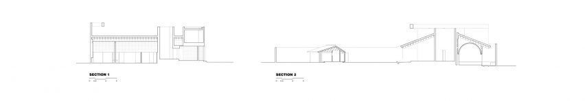 Section of Thu House by Kientruc O