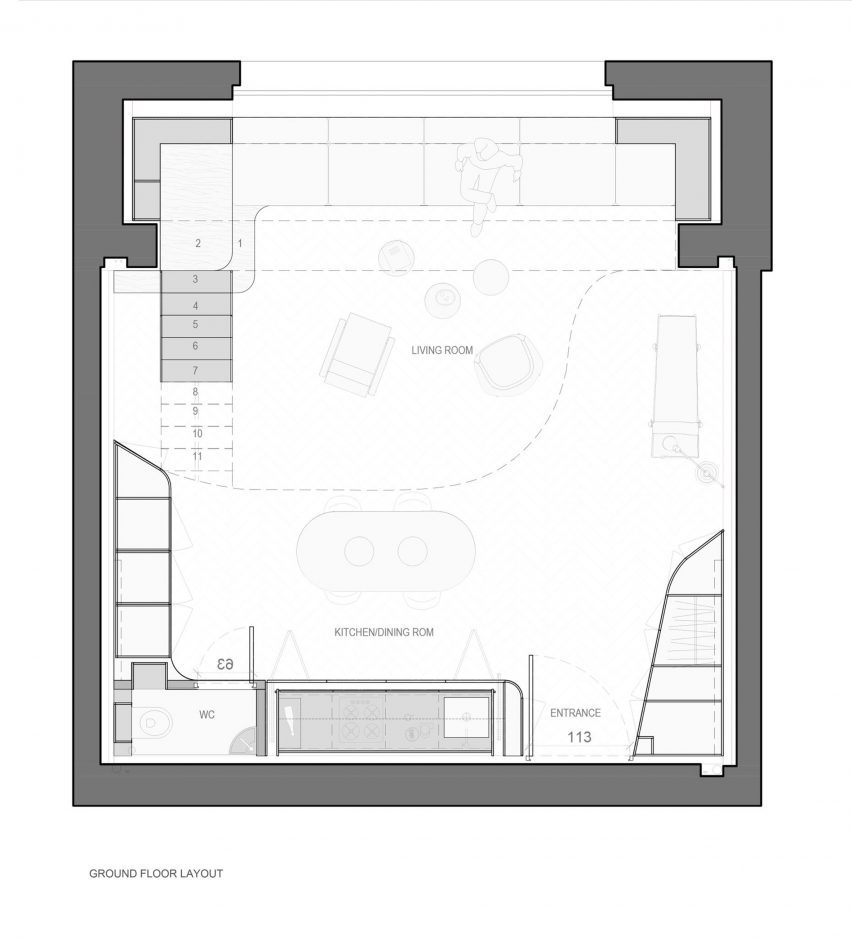 Plan of The Lighthouse by Toledano + Architects