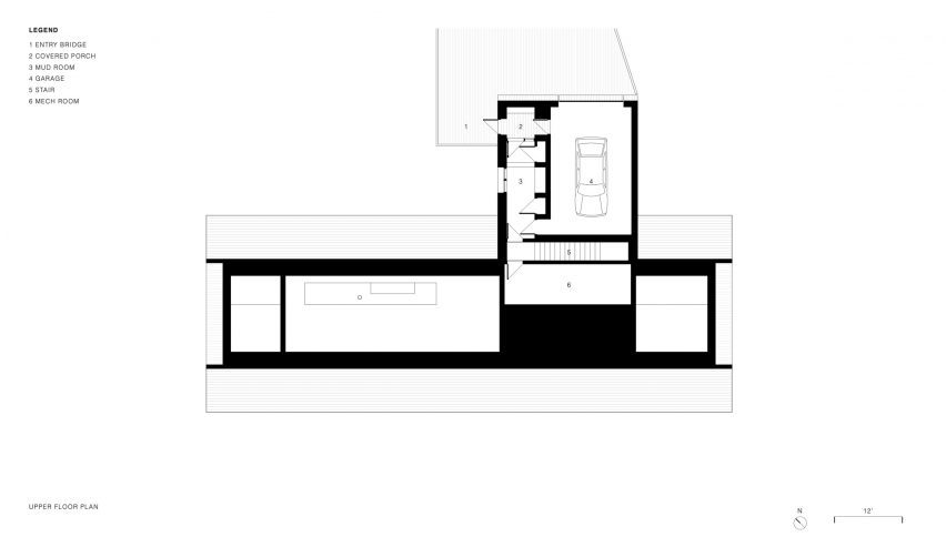 Upper floor plan