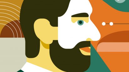 Portrait of designer Verner Panton