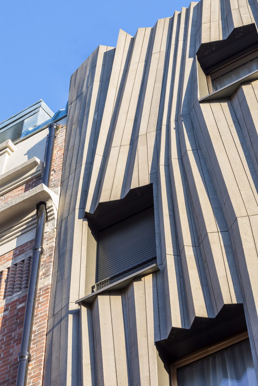 Yama-Tani housing in Paris by Kengo Kuma & Associates