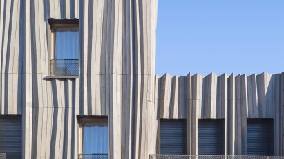 Yama-Tani housing in Paris by Kengo Kuma & Associates