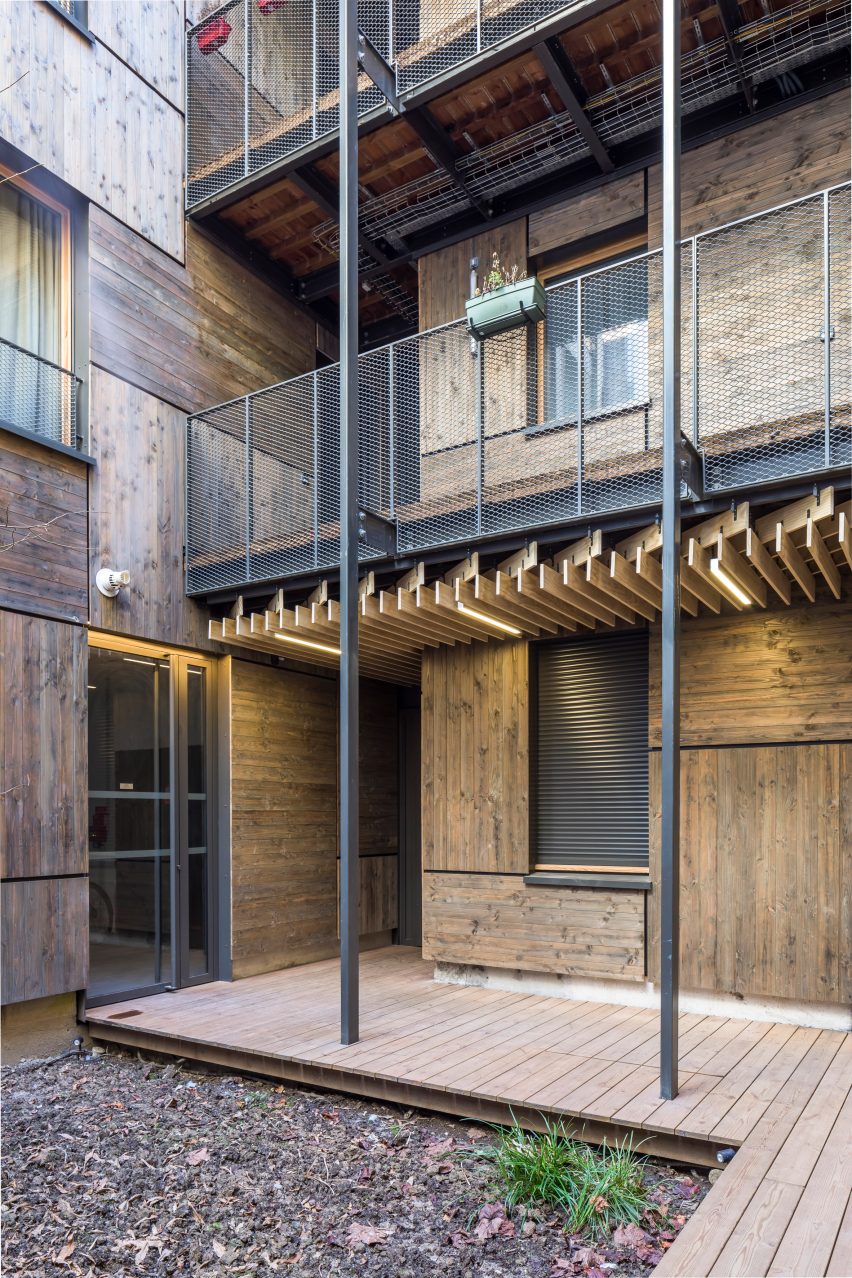 Yama-Tani housing in Paris by Kengo Kuma & Associates