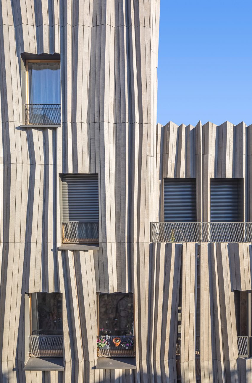 Yama-Tani housing in Paris by Kengo Kuma & Associates