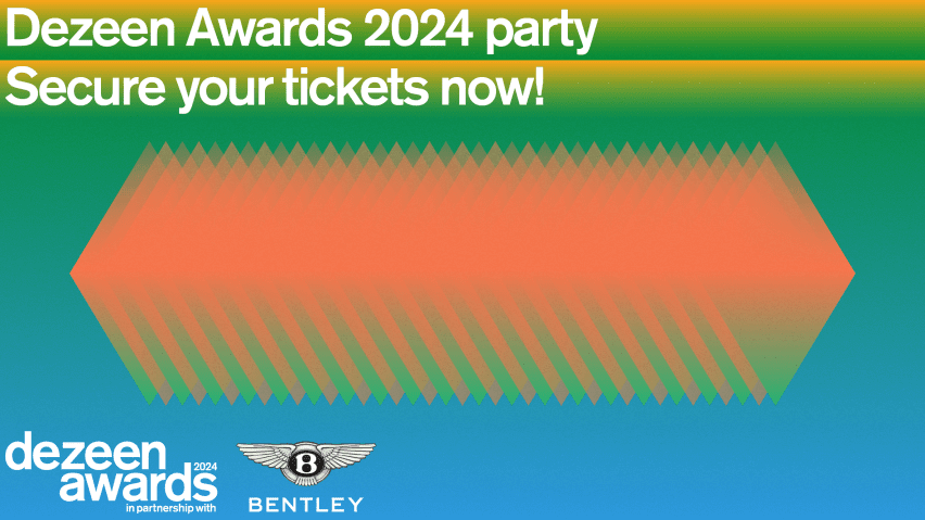 Last chance to book your Dezeen Awards 2024 party tickets