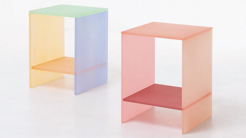 Photo of colourful tables