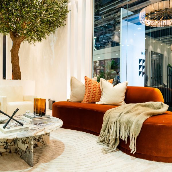 Photo of sofa and table at Index Dubai trade show