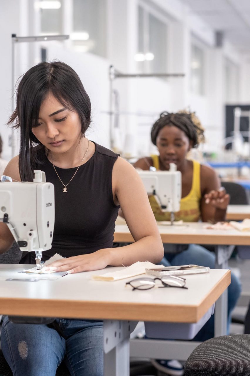Students at Loughborough University BA Fashion and Technology