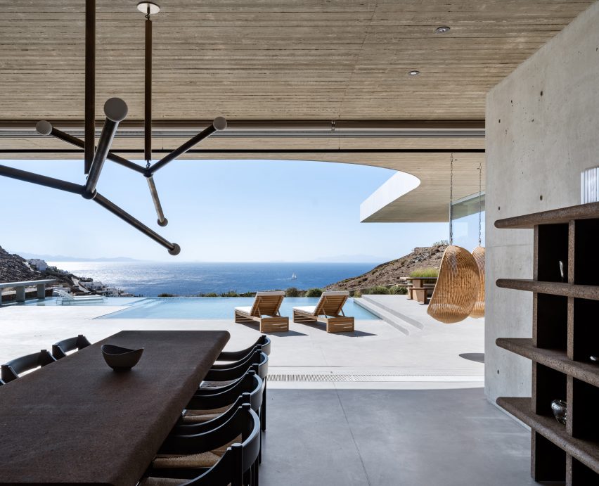 Dining room at Aimasia Residence by Tom Dixon and A31 Archiecture