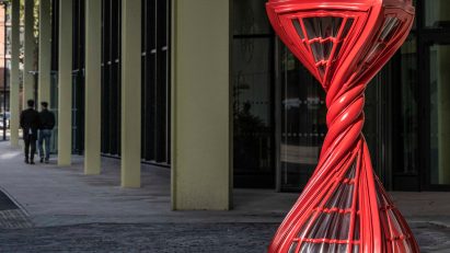 Distorted street furniture