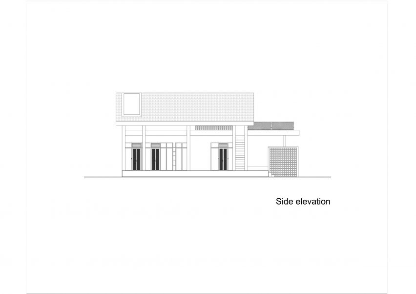 Elevation of Anchor House by MM++ Architects