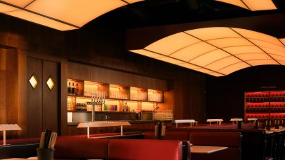 BAO City restaurant with sculptural lights