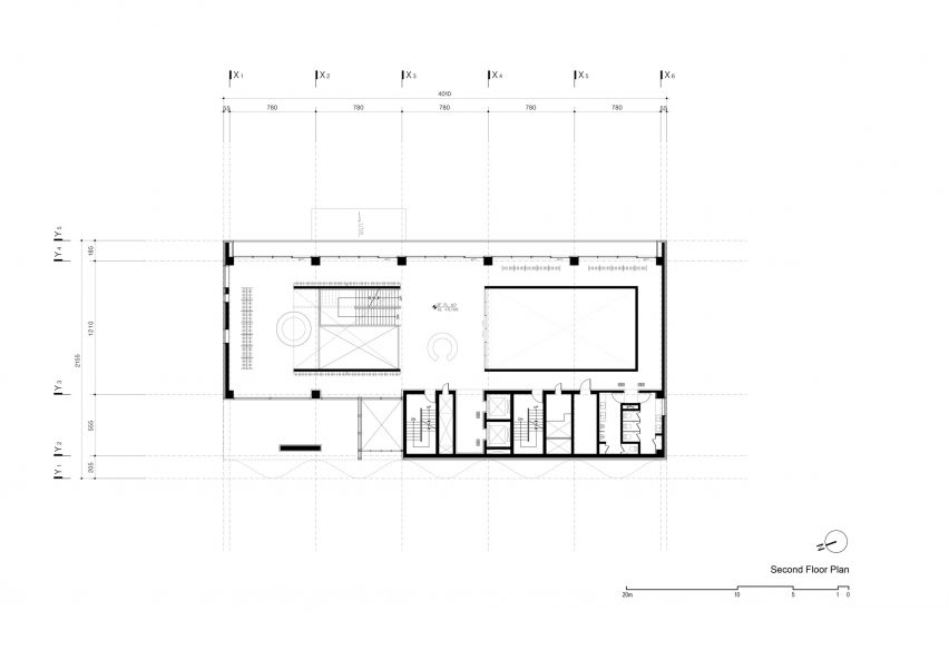 Plan of W-Mission Office by Behet Bondzio Lin Architekten and BCHO Architects