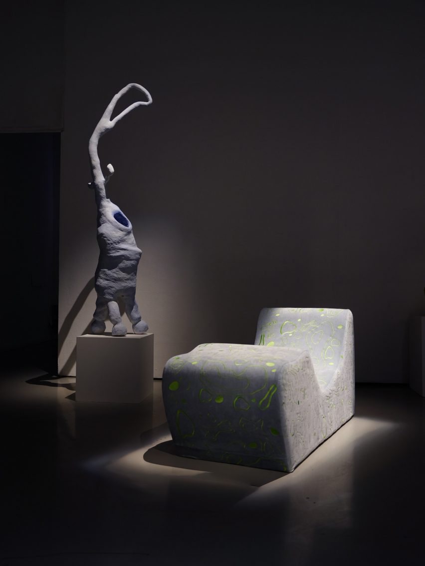 Two sculpture pieces of furniture