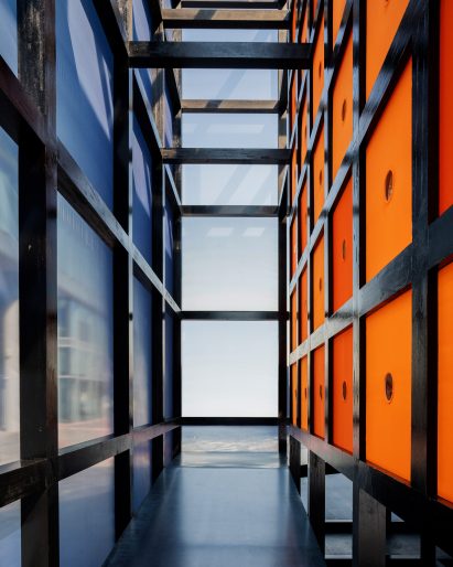 Entrance of Luxury of Less pavilion by AB + AC Architects