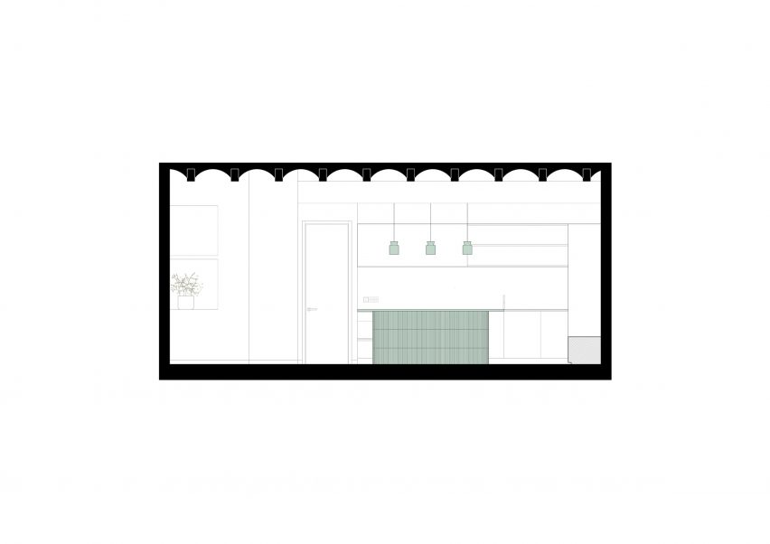 Section of Casa Ona by Paloma Bau