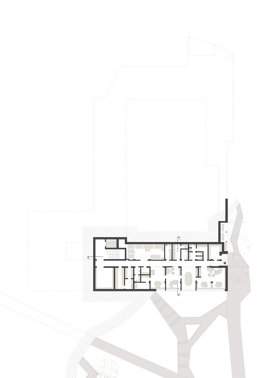Floor plan of House for Julia by Čtyřstěn Architekti