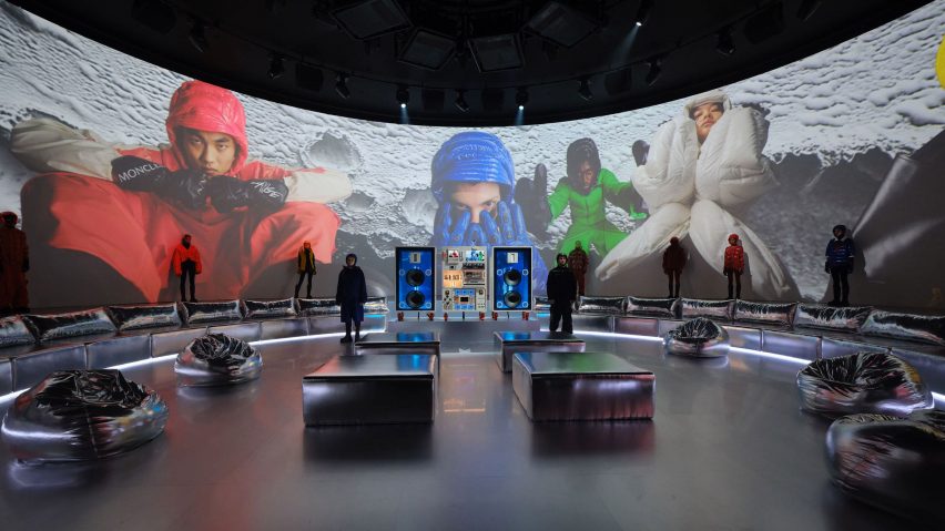 Moncler Shanghai City of Genius installation screen