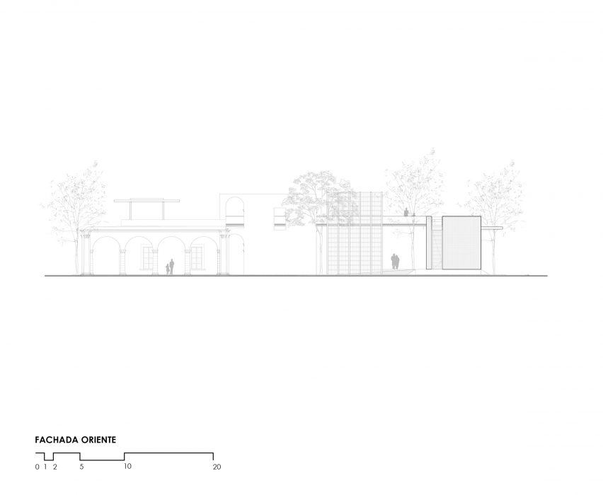 Elevation San Blas port building by Colectivo C733